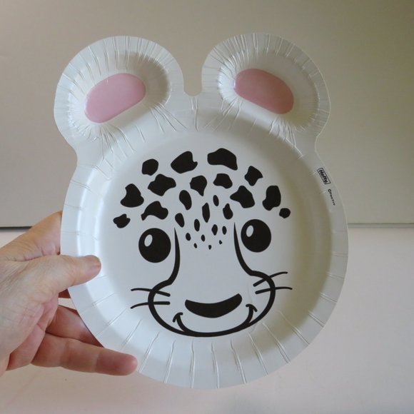 SNOW LEOPARD ZOO PALS Hefty paper plate (1 item) - Picture 2 of 4